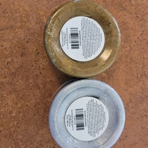 Lot of 2 Opened Chalk Couture Permanent Ink Silver Shimmer and Shimmer Gold